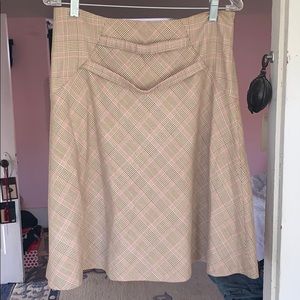 Brown and pink vintage skirt